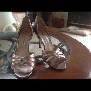 Bronze Manolo Blahnik Heels